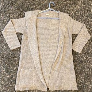 Women’s Small long Creme Cardigan